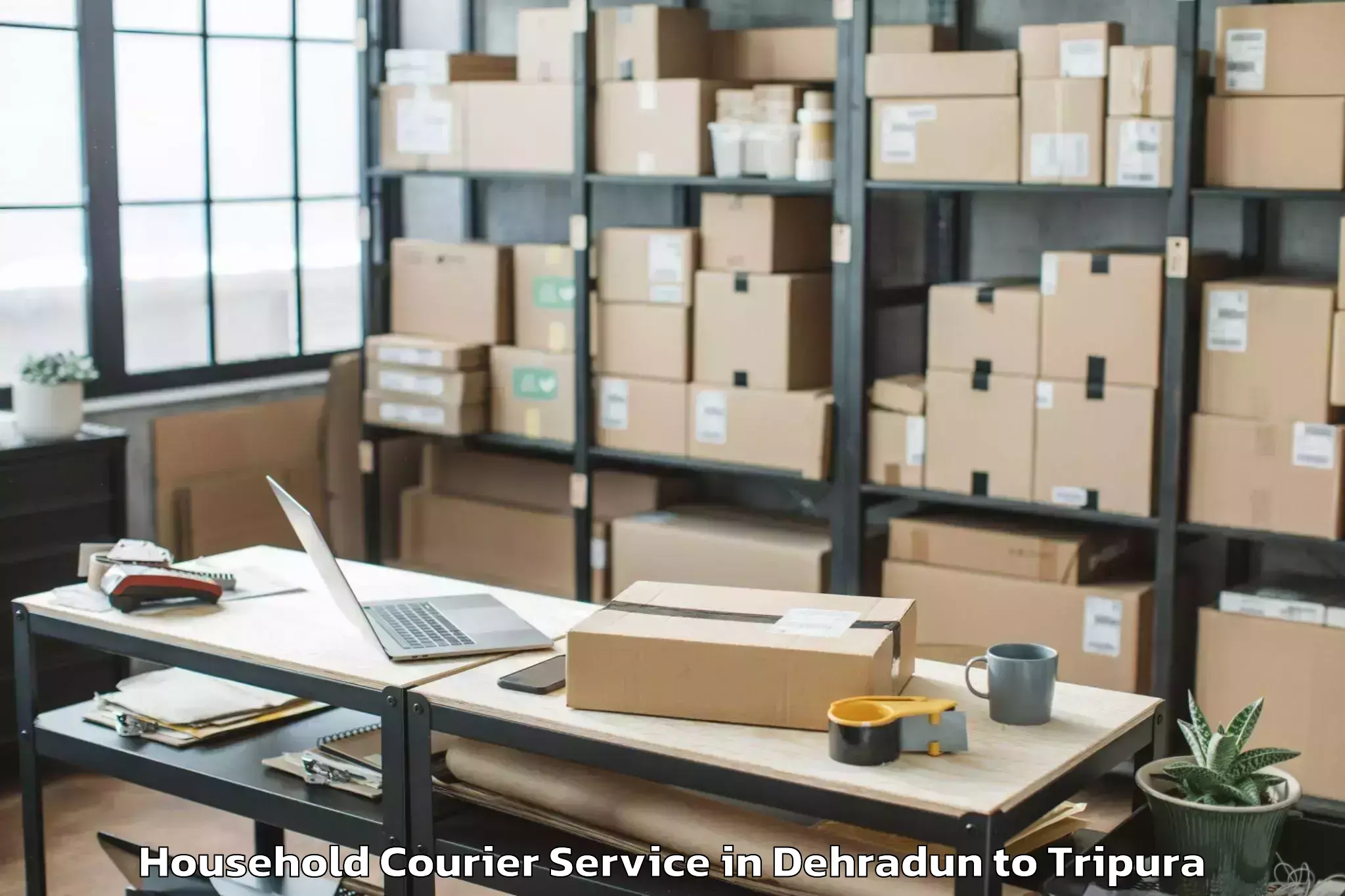 Easy Dehradun to Belonia Household Courier Booking